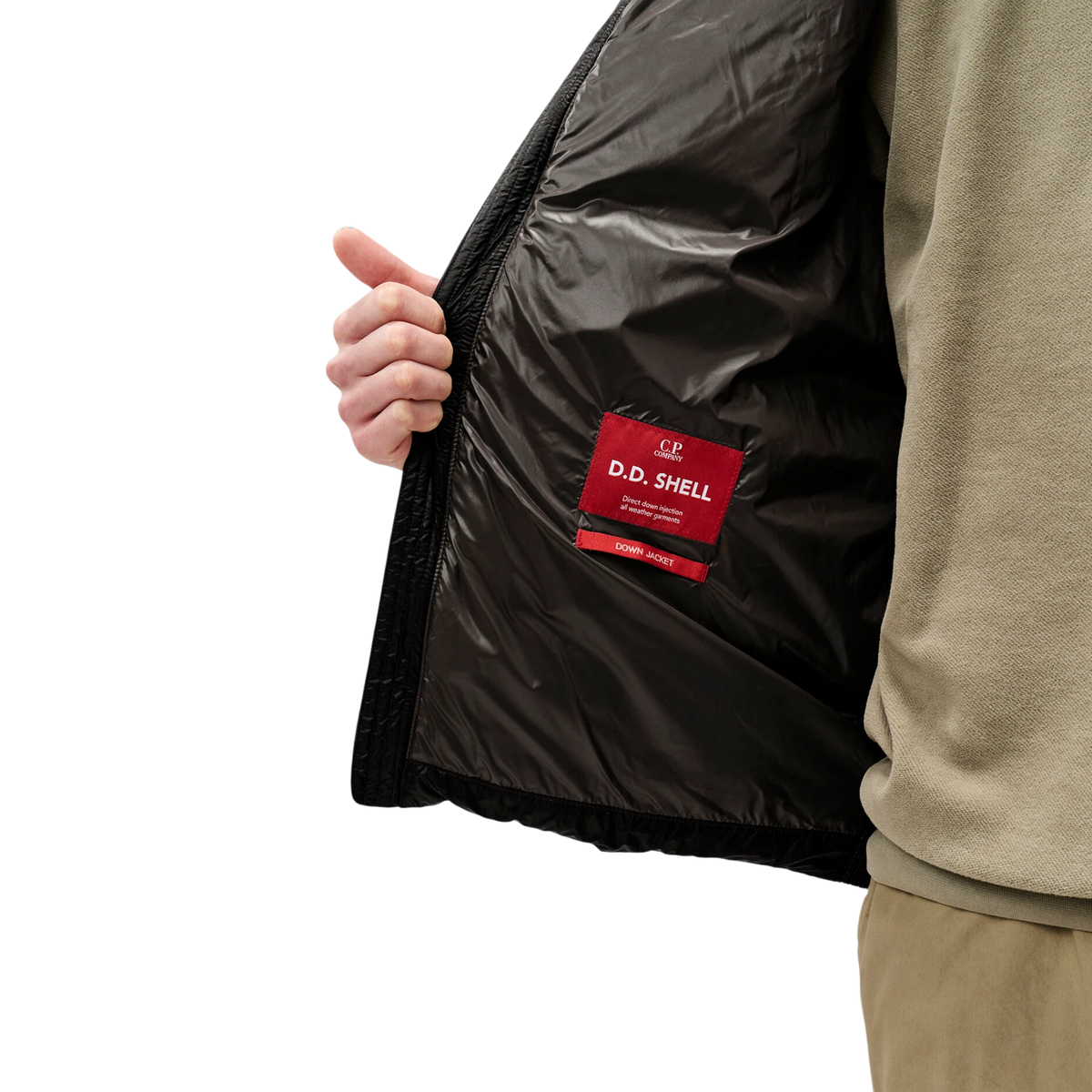 C.P. Company, D.D. Shell Merino Goggle Jacket, schwarz