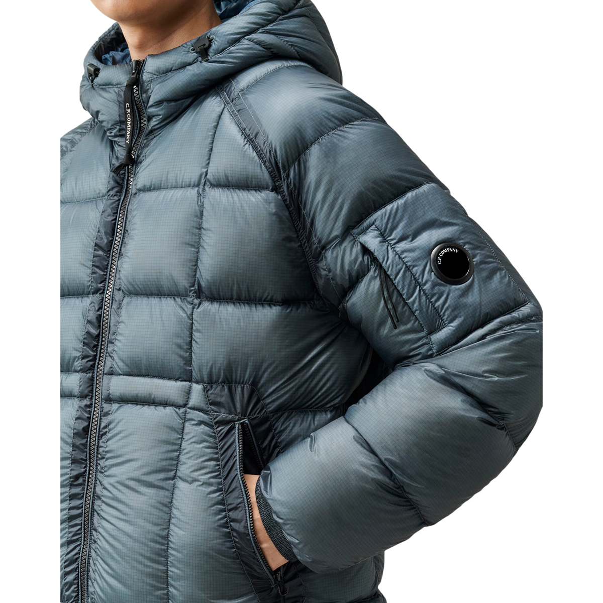 Daunenjacke aus D.D. Shell mit Kapuze, orion blau