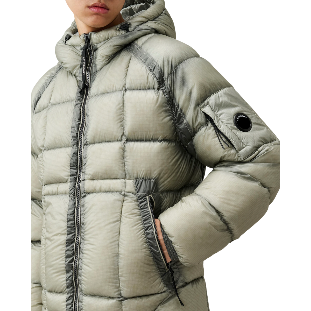 C.P. Company, D.D. Shell Daunenjacke Herren in Flint Grey