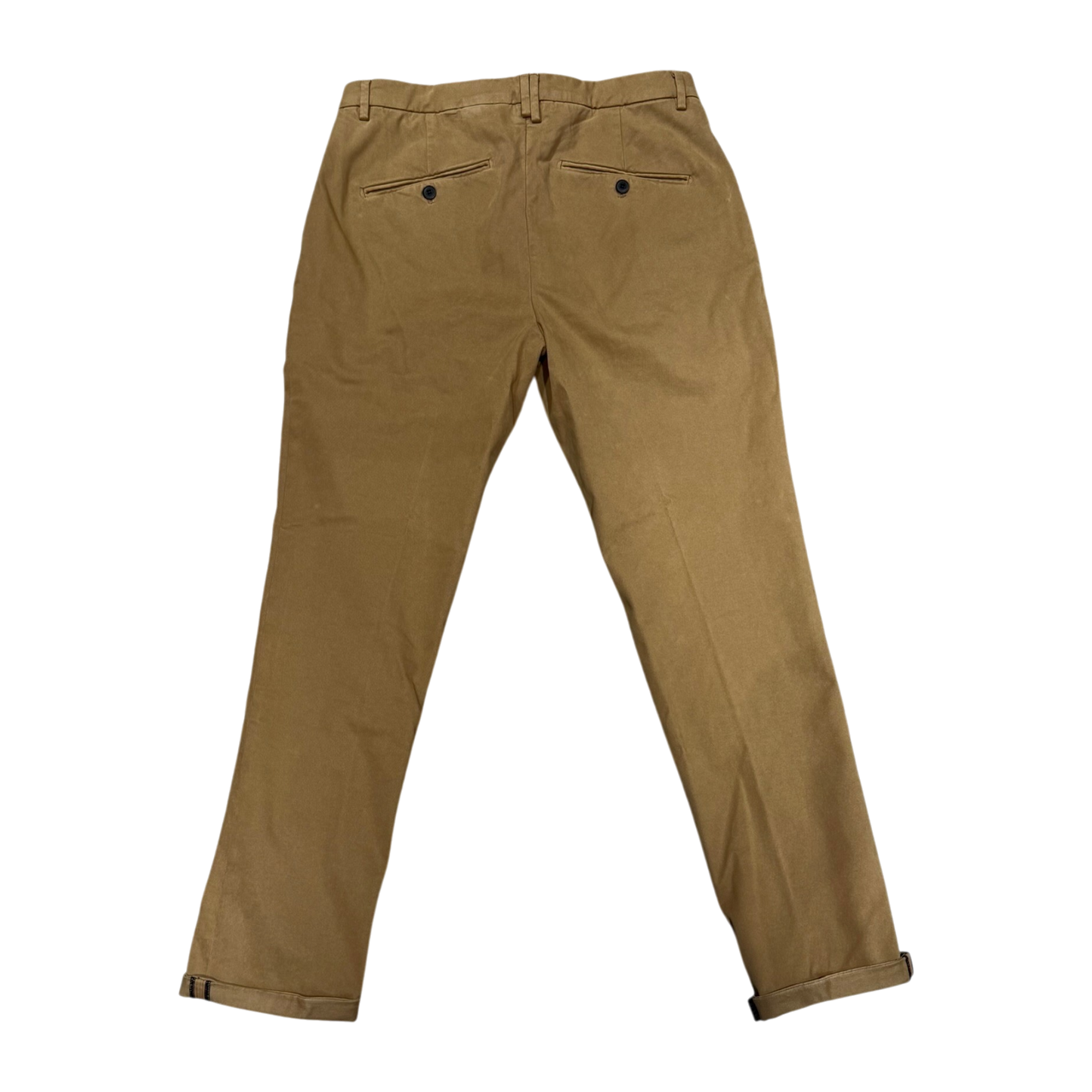 Never Laundry, Chino dunkelbeige mit Bundfalte