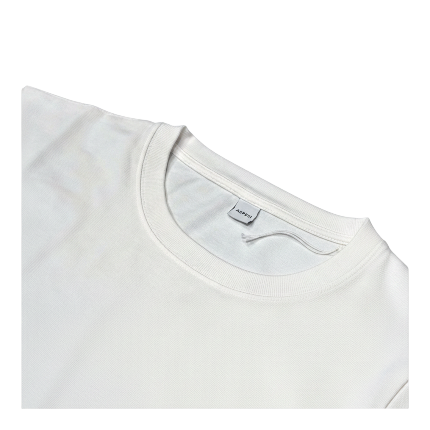 Aspesi, Baumwoll-Strick-T-Shirt Herren, weiß