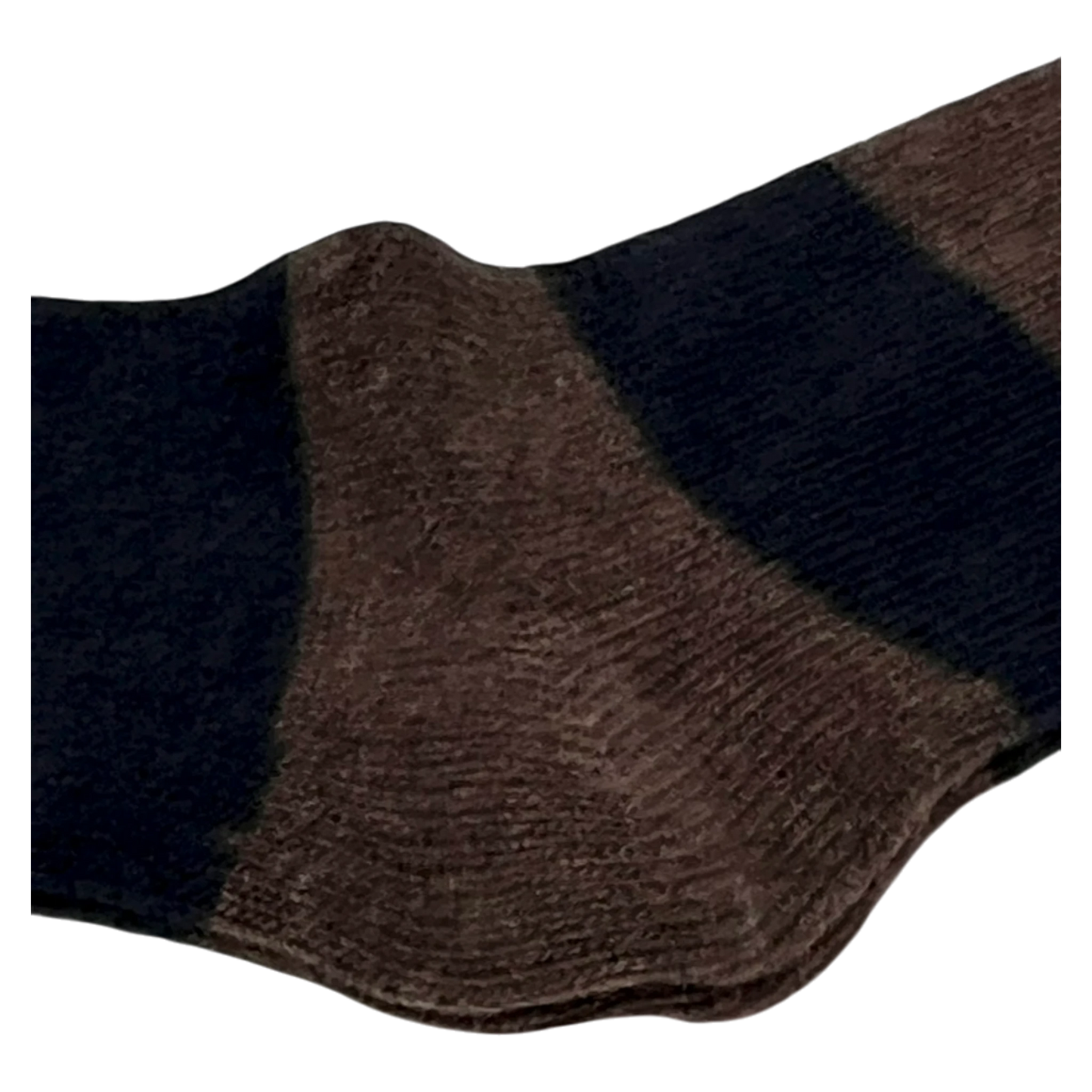 ANT45 GEEL Socken braun-navy gestreift aus Wollmix