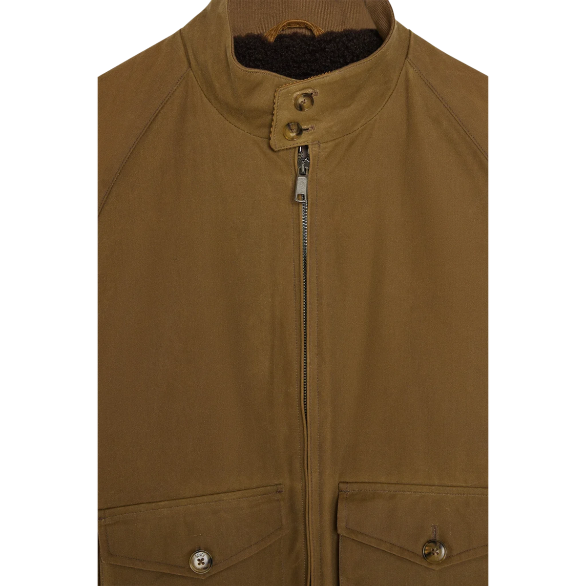 Baracuta, G9 Harrington, Wachsjacke, dunkelbeige - UNIT Hamburg