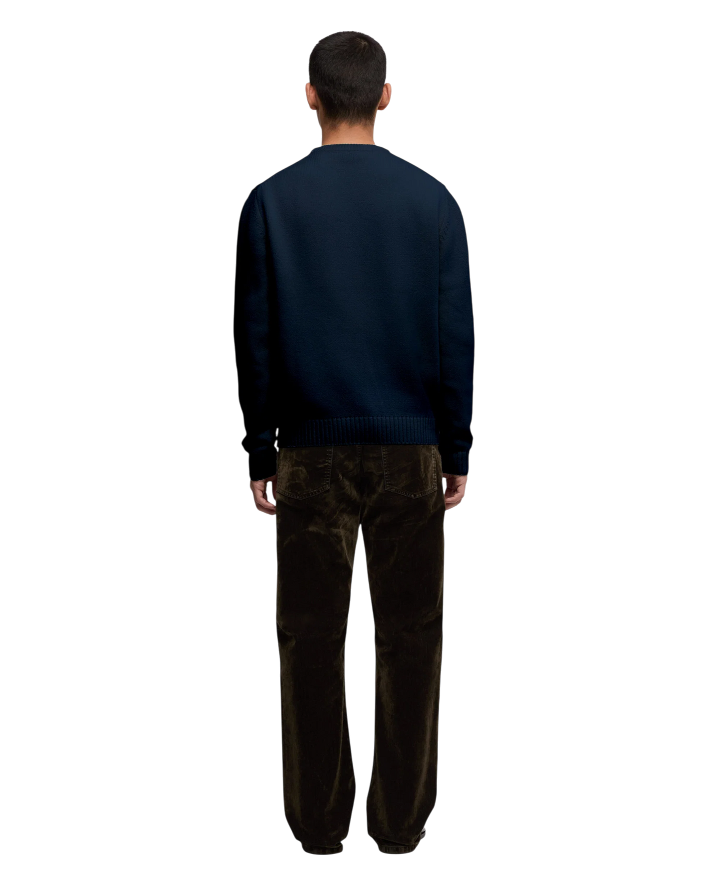 Aspesi, Grobstrick-Pullover in Navy