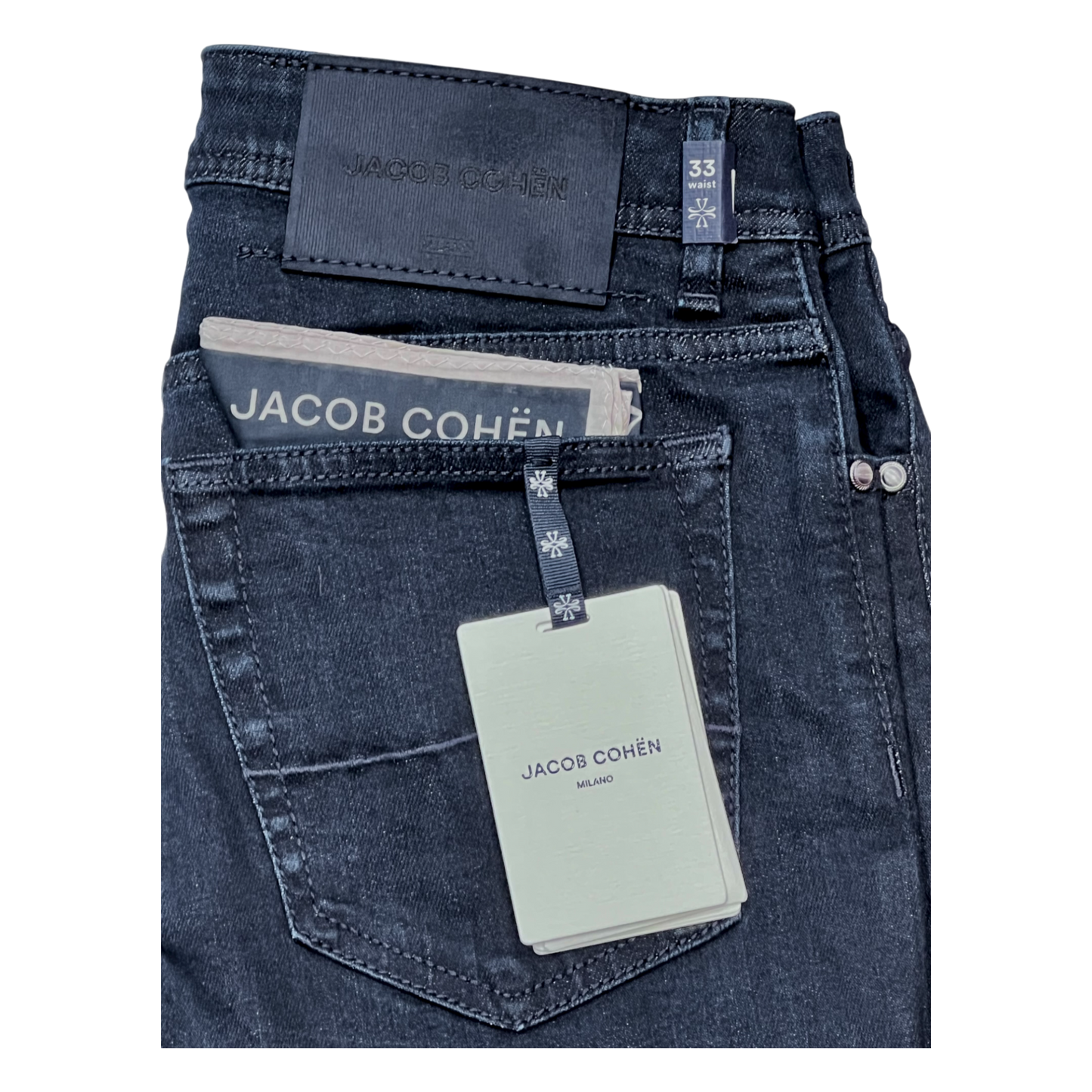 Jacob Cohën, BARD, navy label dark indigo - UNIT Hamburg