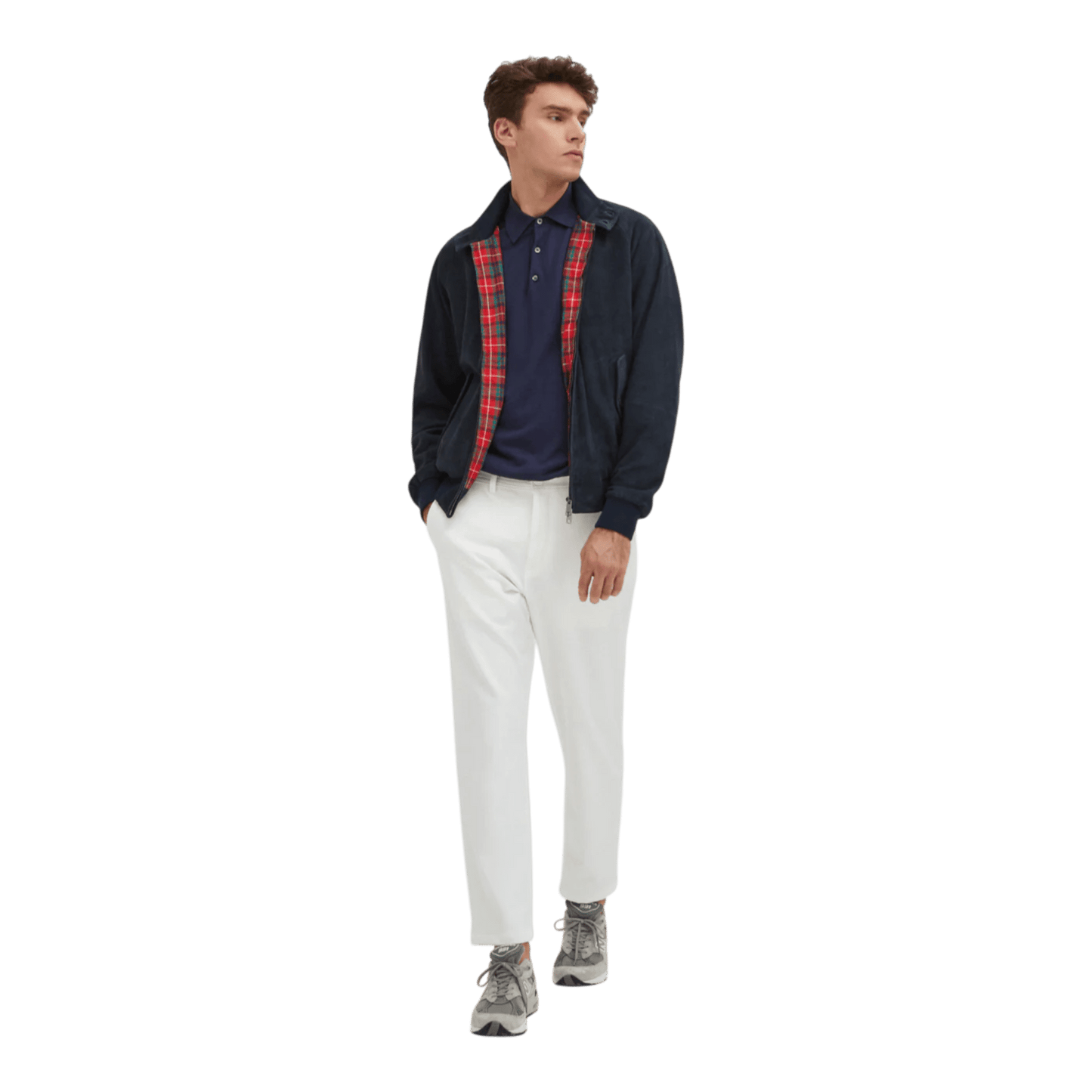 UNIT Hamburg - Baracuta G9 Suede navy – Harrington Jacke, navy - Baracuta