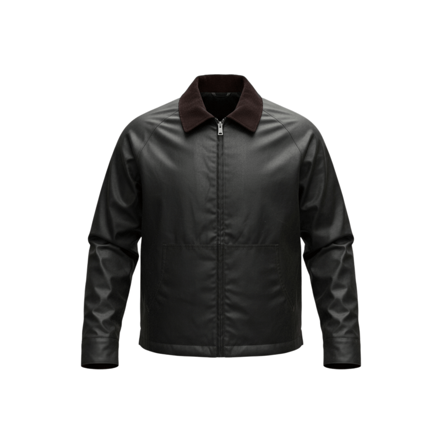 UNIT Hamburg - Brixtol Carter Waxed Jacket Dunkelbraun, mit braunen Cordkragen - Brixtol Textiles
