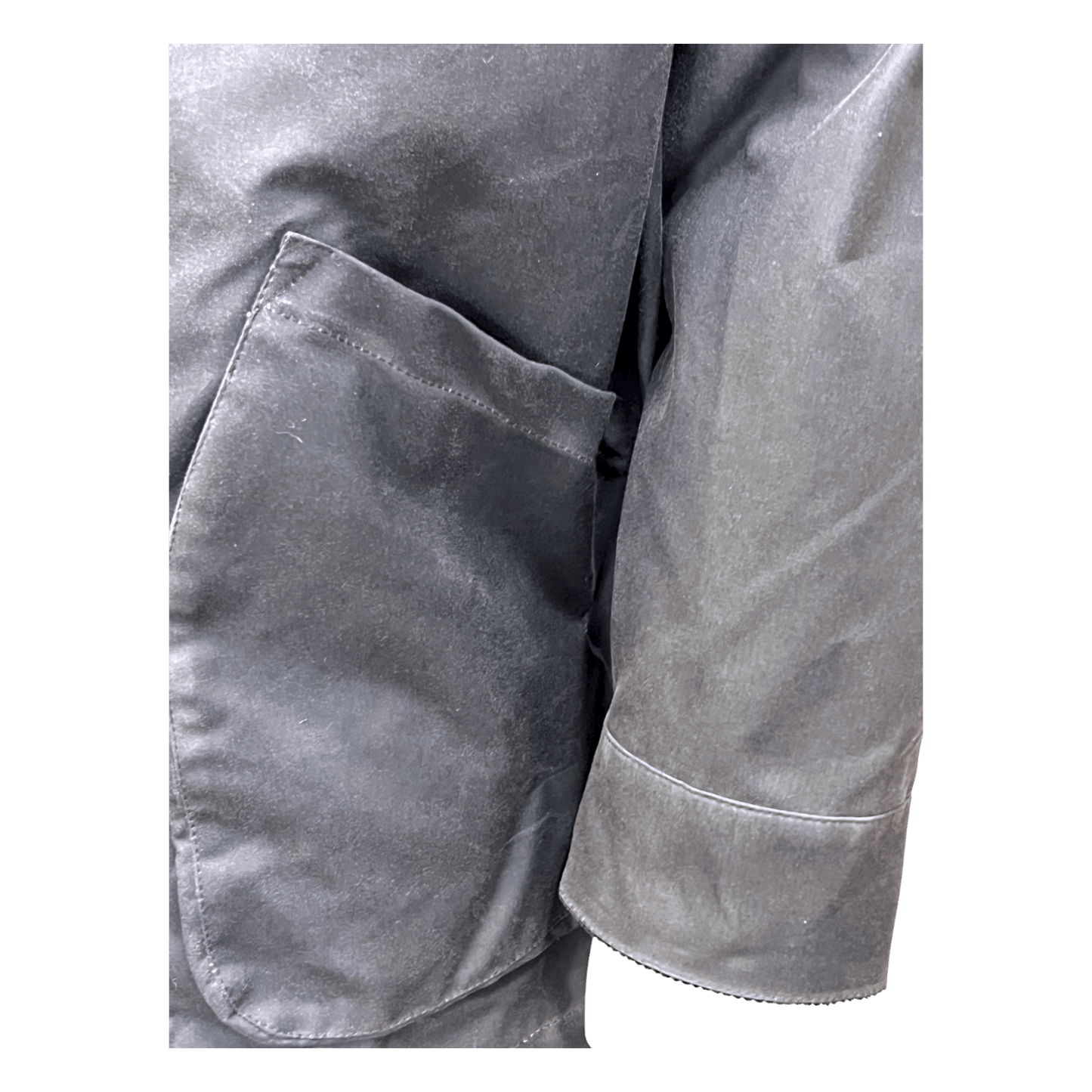 UNIT Hamburg - Brixtol Textiles, Kit, Wachsjacke lang, rauchblau - Brixtol Textiles
