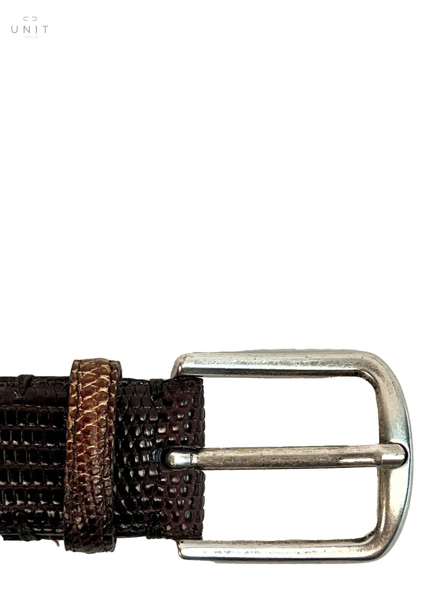 Fausto Colato, Waranleder, Gürtel, camouflage braun