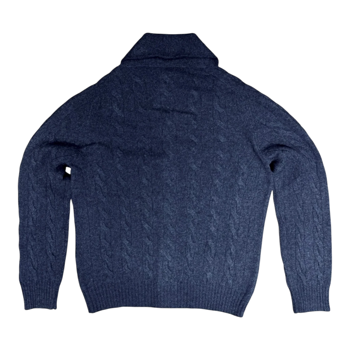 Gran Sasso Cardigan aus Shetland-Wolle, blau