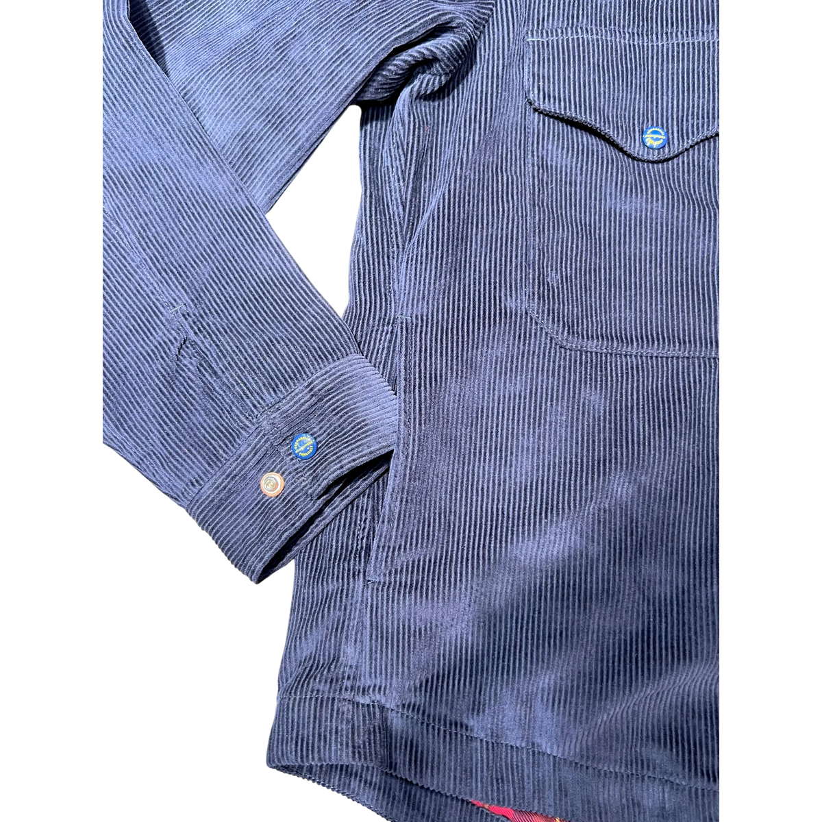 Manifattura Ceccarelli Cordhemd Heavy Shirt Dunkelblau