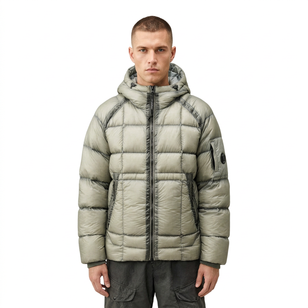 C.P. Company, D.D. Shell Daunenjacke Herren in Flint Grey