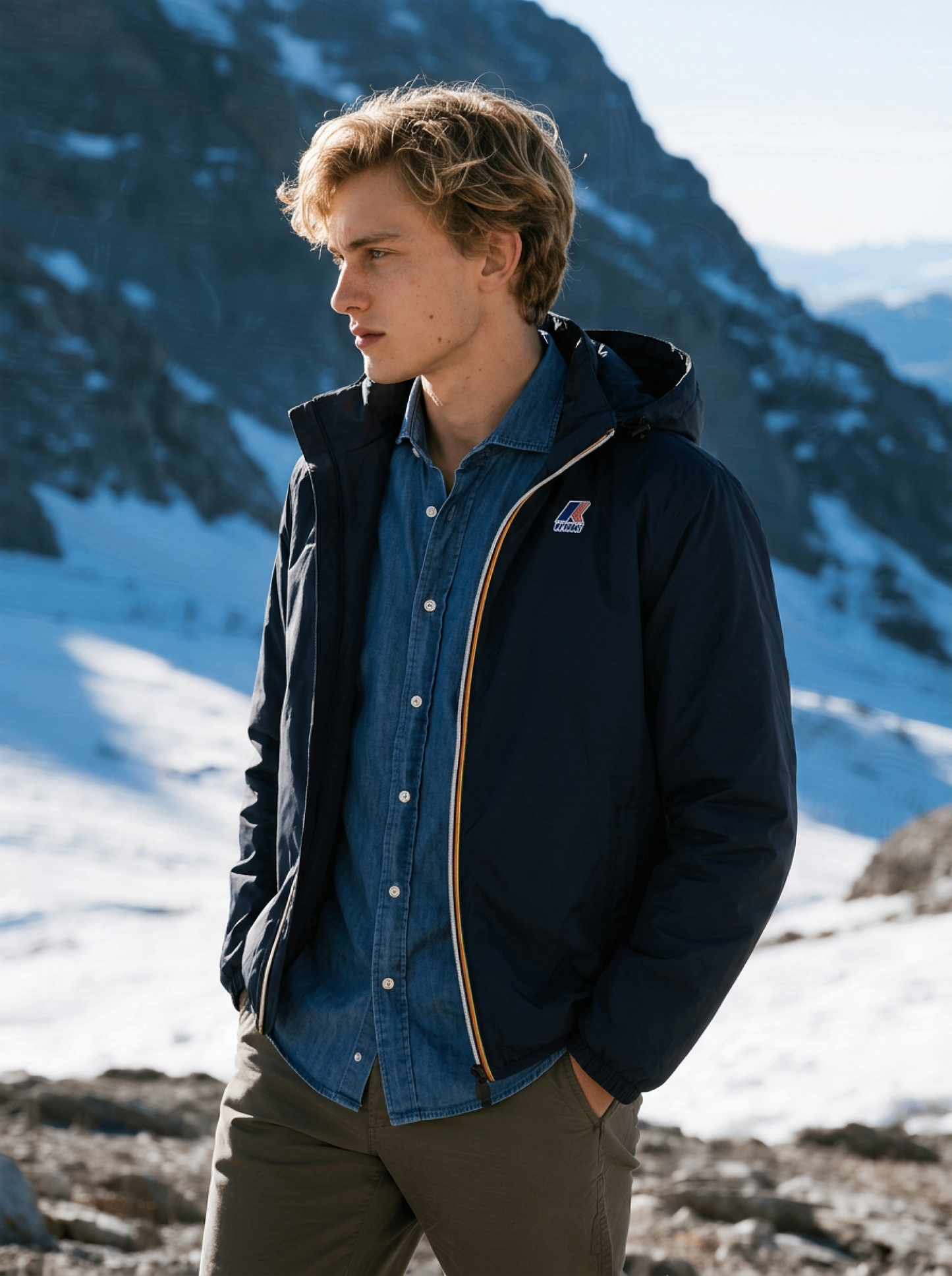 K-Way Le Vrai 4.0 Claude Warm Jacket Navy