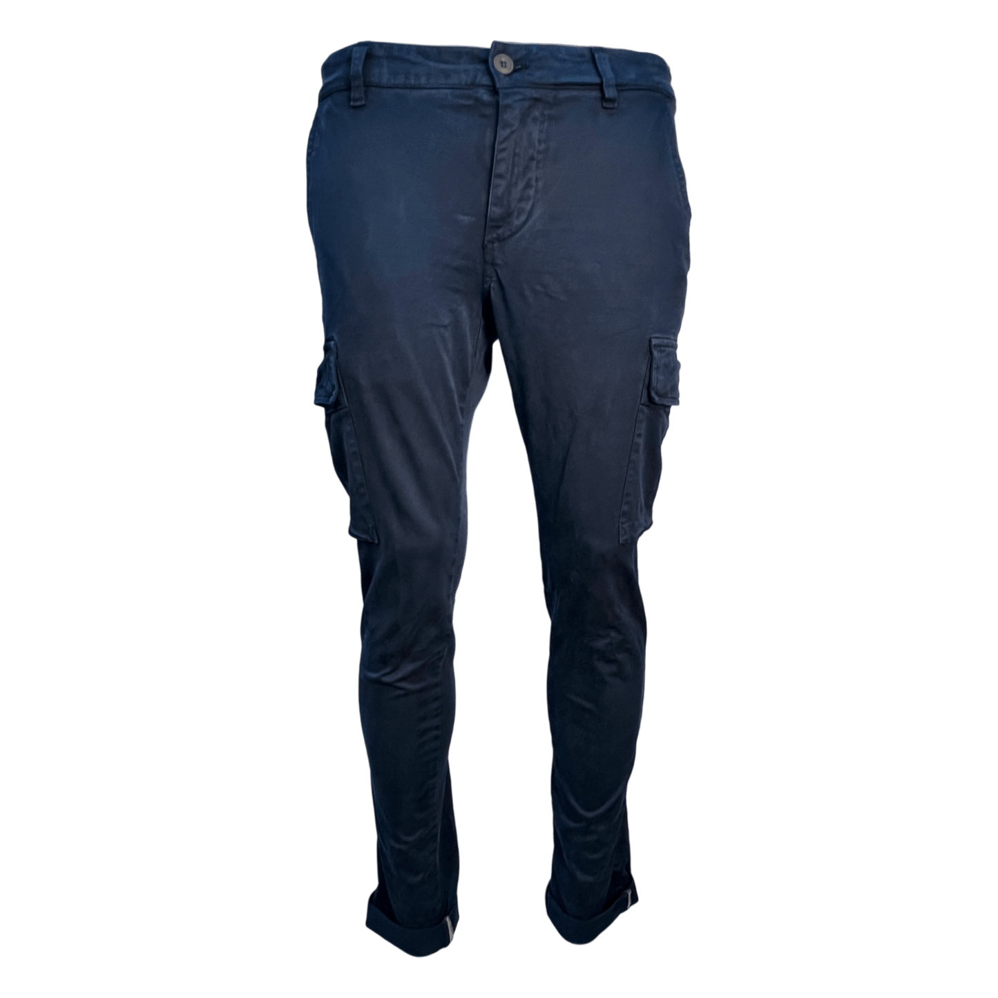 Never Laundry, Baumwoll Cargohose, navy - UNIT Hamburg