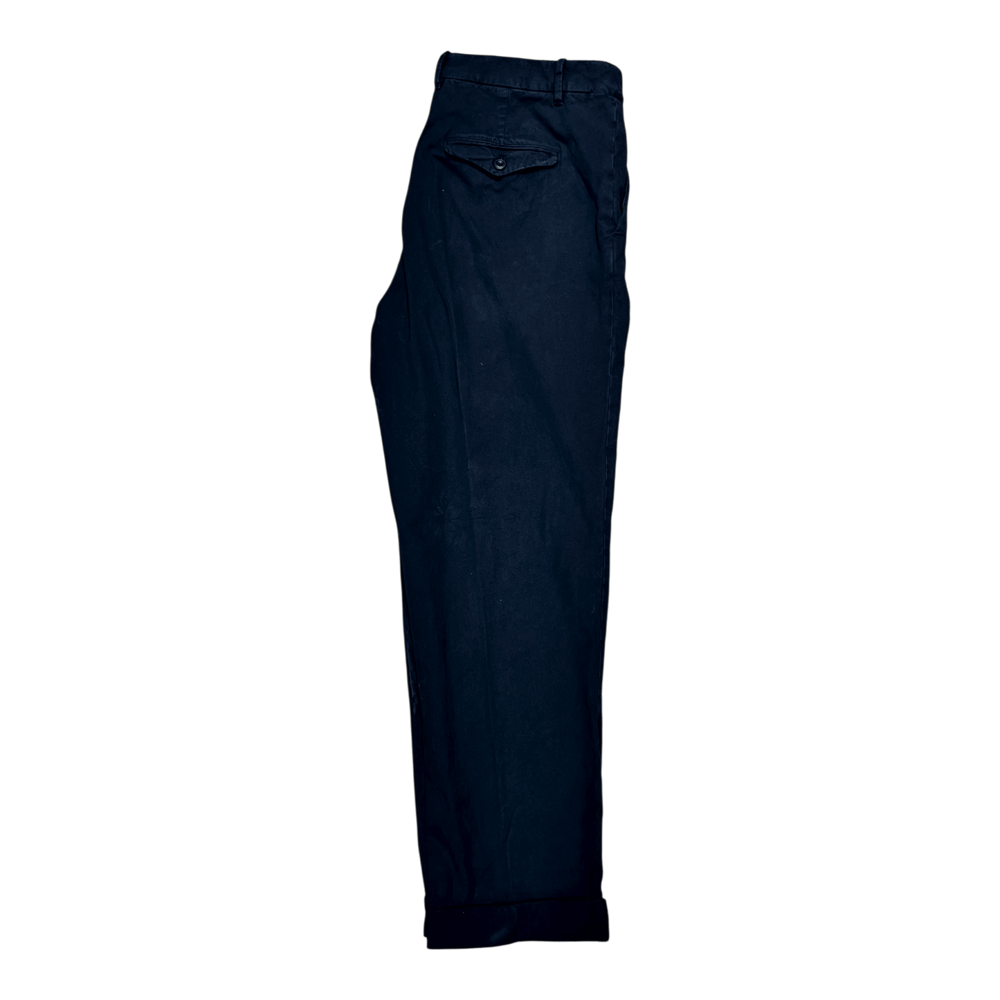 UNIT Hamburg - Never Laundry Il Pinces – Milano Blu Gabardine Hose, Mailandblau - Never Laundry