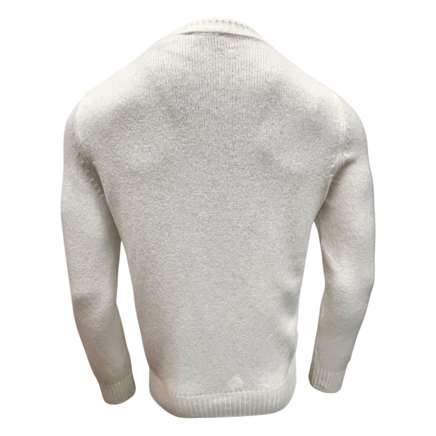 UNIT Hamburg - Never Laundry, Merino Argyle, wollweiß mit karamellbraun - Never Laundry