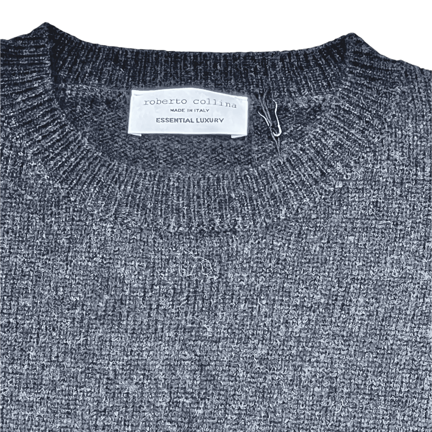 UNIT Hamburg - Roberto Collina, Rundhals, Merino Baby Camel, schwarz - Roberto Collina
