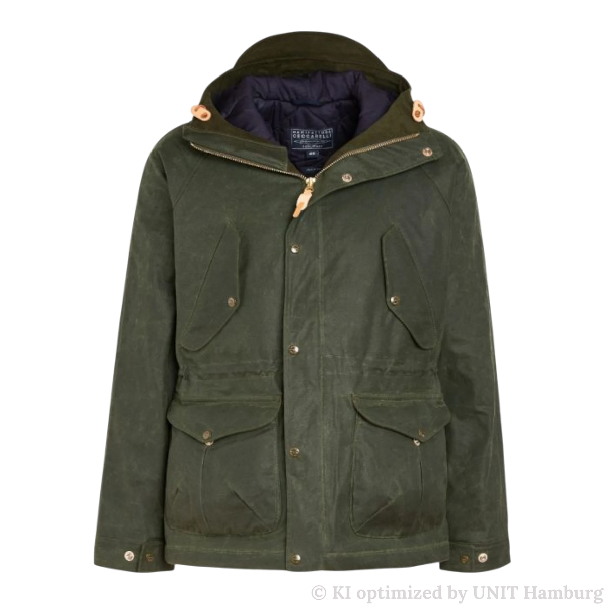 Watermarked - Manifattura Ceccarelli Fisherman Parka Dark Green