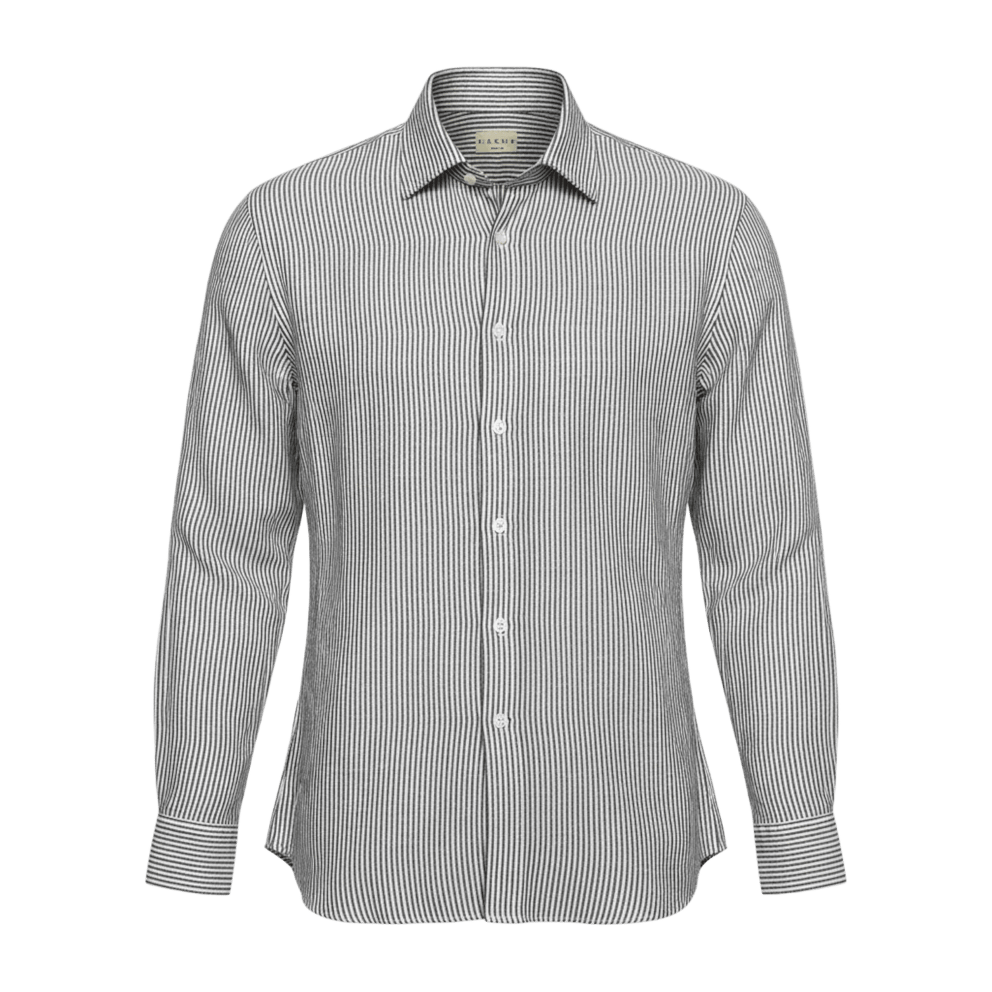 UNIT Hamburg - Xacus Washed Linen Stripe, weiß mit braunen Streifen - Xacus