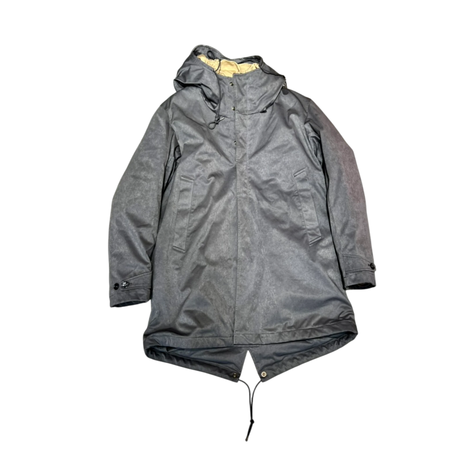 Ten c, Core Down Parka aus OJJ mit Daunenfüllung, grau