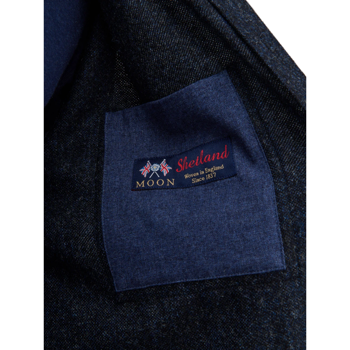 Xacus, Unfold Wool Overshirt aus Shetlandwolle, navy