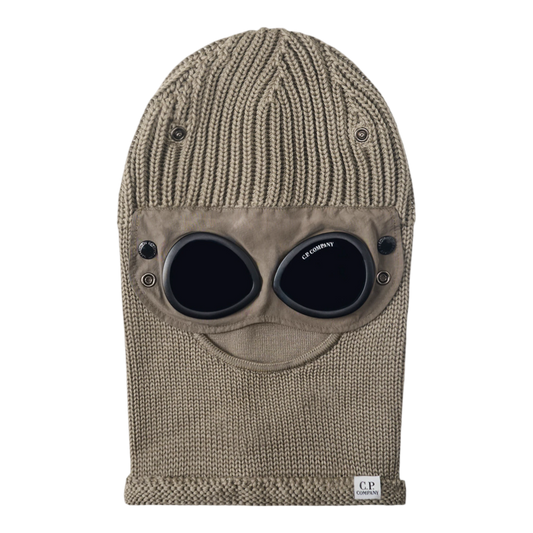 C.P. Company Goggle-Sturmhaube aus Merinowolle, fallen rock - UNIT Hamburg