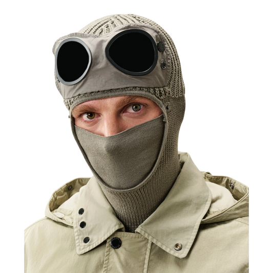 C.P. Company Goggle-Sturmhaube aus Merinowolle, fallen rock - UNIT Hamburg