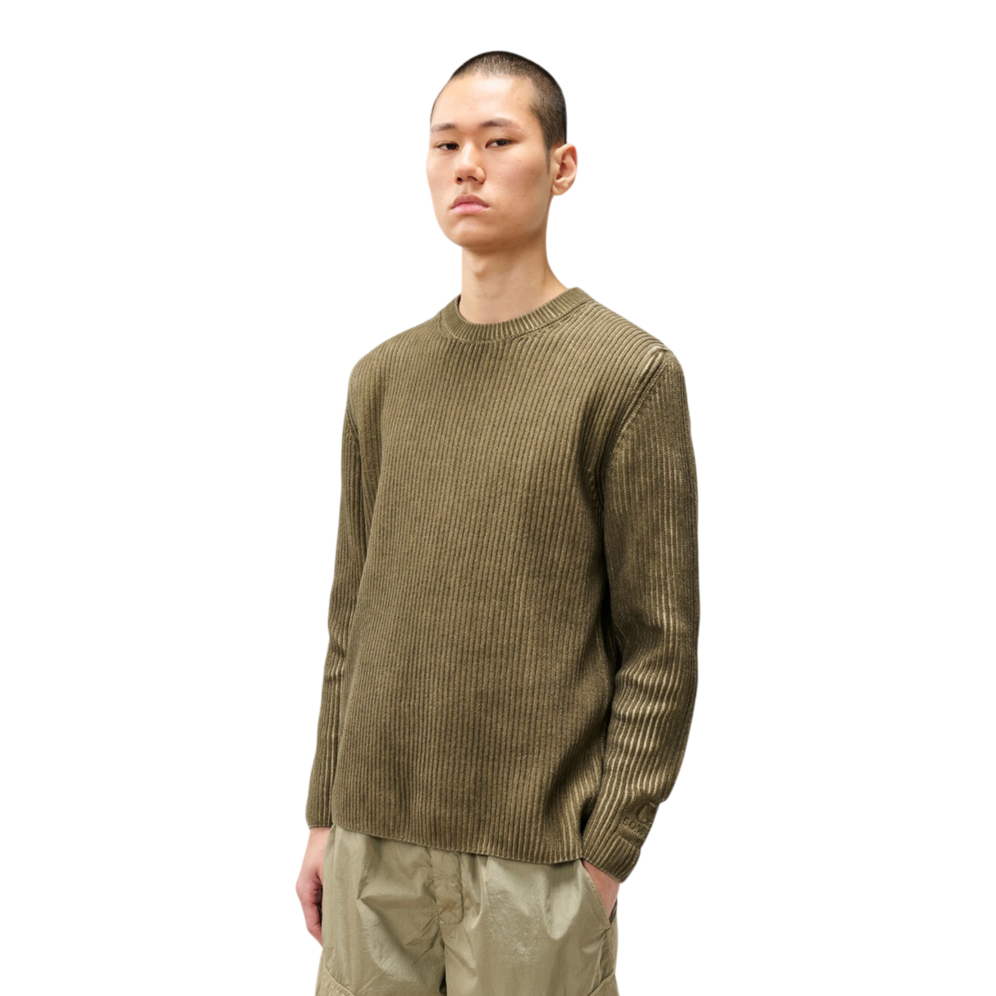 C.P. Company Chenille Pullover in Ivy Green aus Baumwolle - UNIT Hamburg