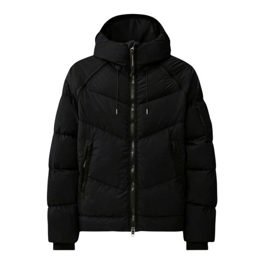 C.P. Company, Down Shield Lens Hooded Puffer in Schwarz - UNIT Hamburg