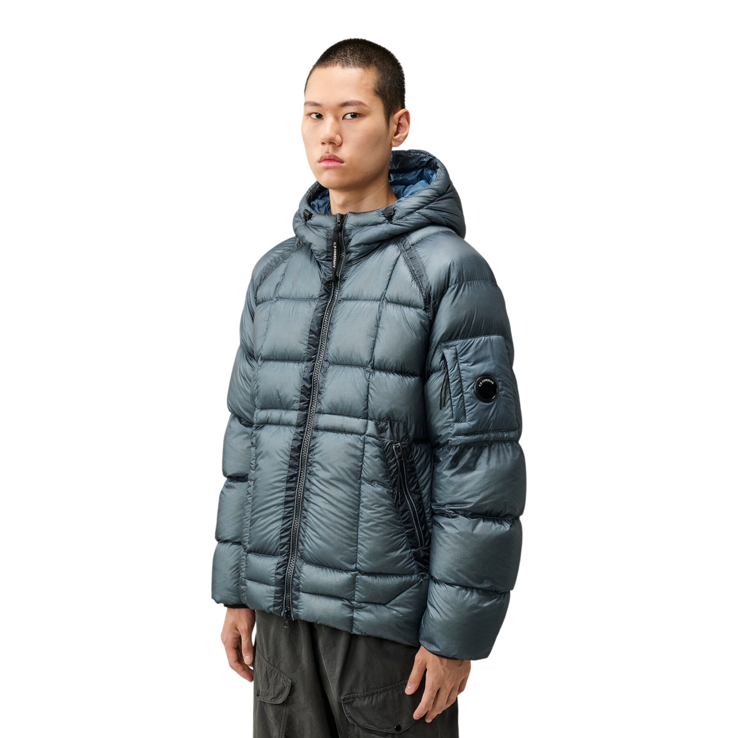 Daunenjacke aus D.D. Shell mit Kapuze, orion blau
