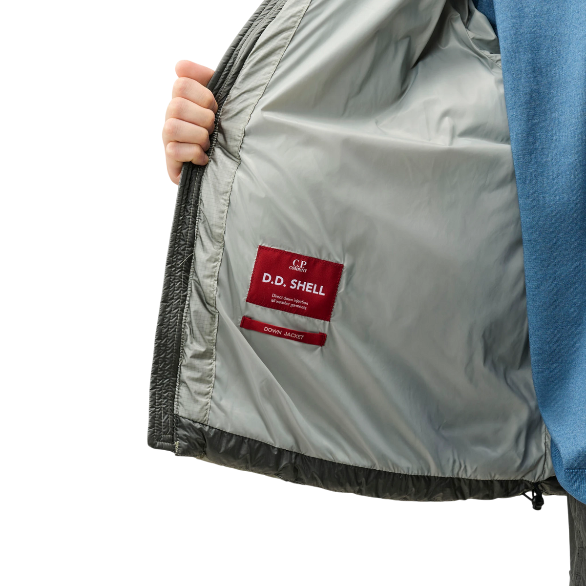 C.P. Company, D.D. Shell Daunenjacke Herren in Flint Grey