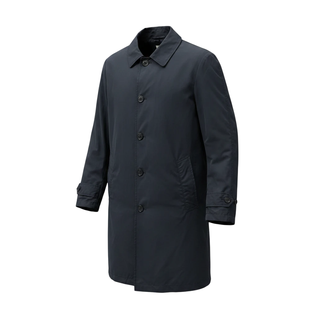 Aspesi Lemon Raincoat aus Nylon, navy