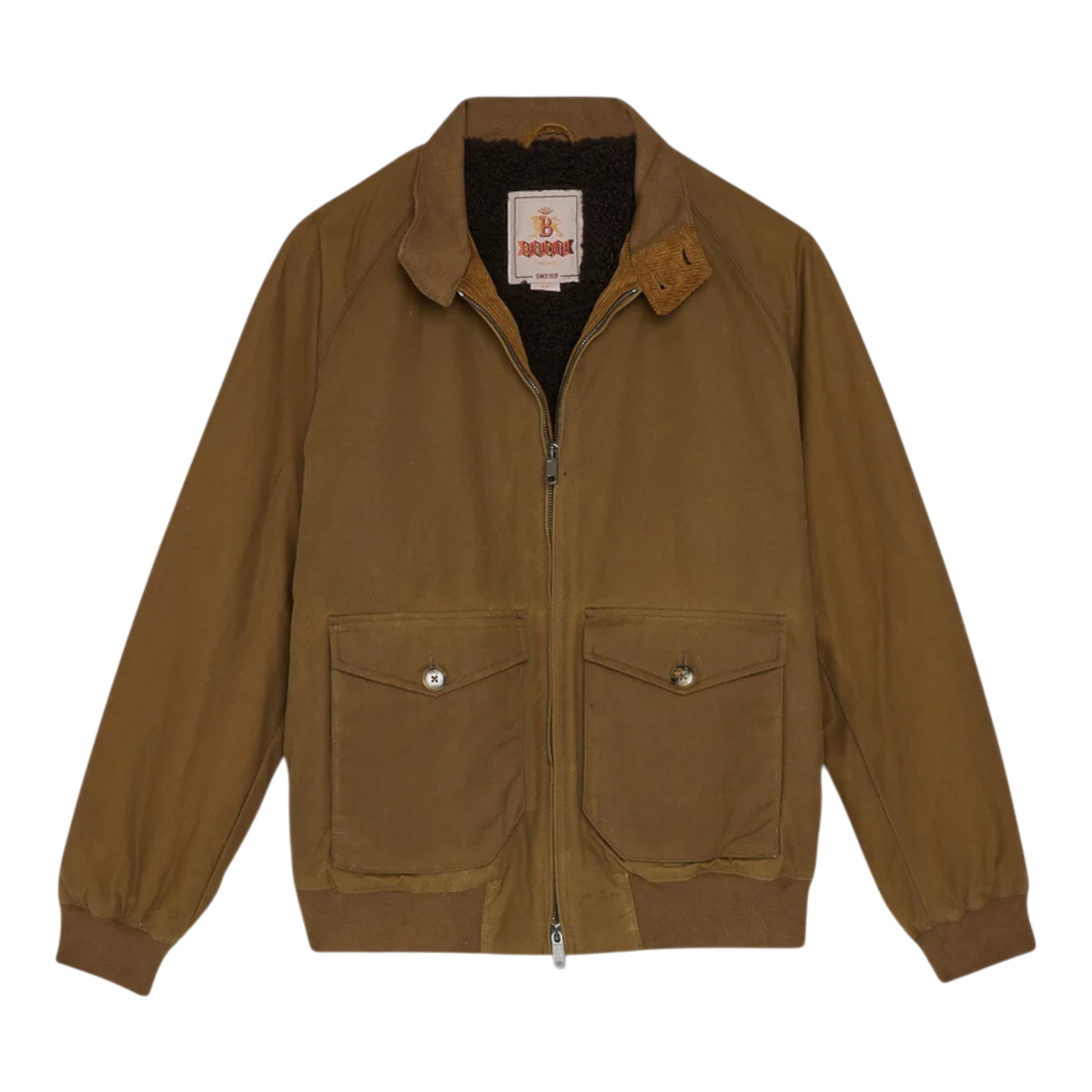 Baracuta, G9 Harrington, Wachsjacke, dunkelbeige - UNIT Hamburg