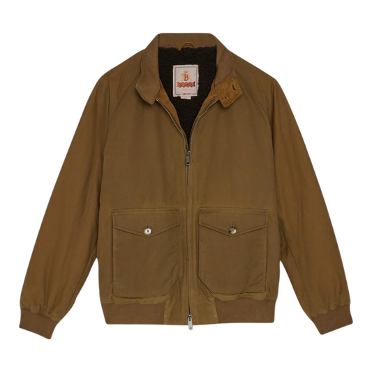 Baracuta, G9 Harrington, Wachsjacke, dunkelbeige - UNIT Hamburg