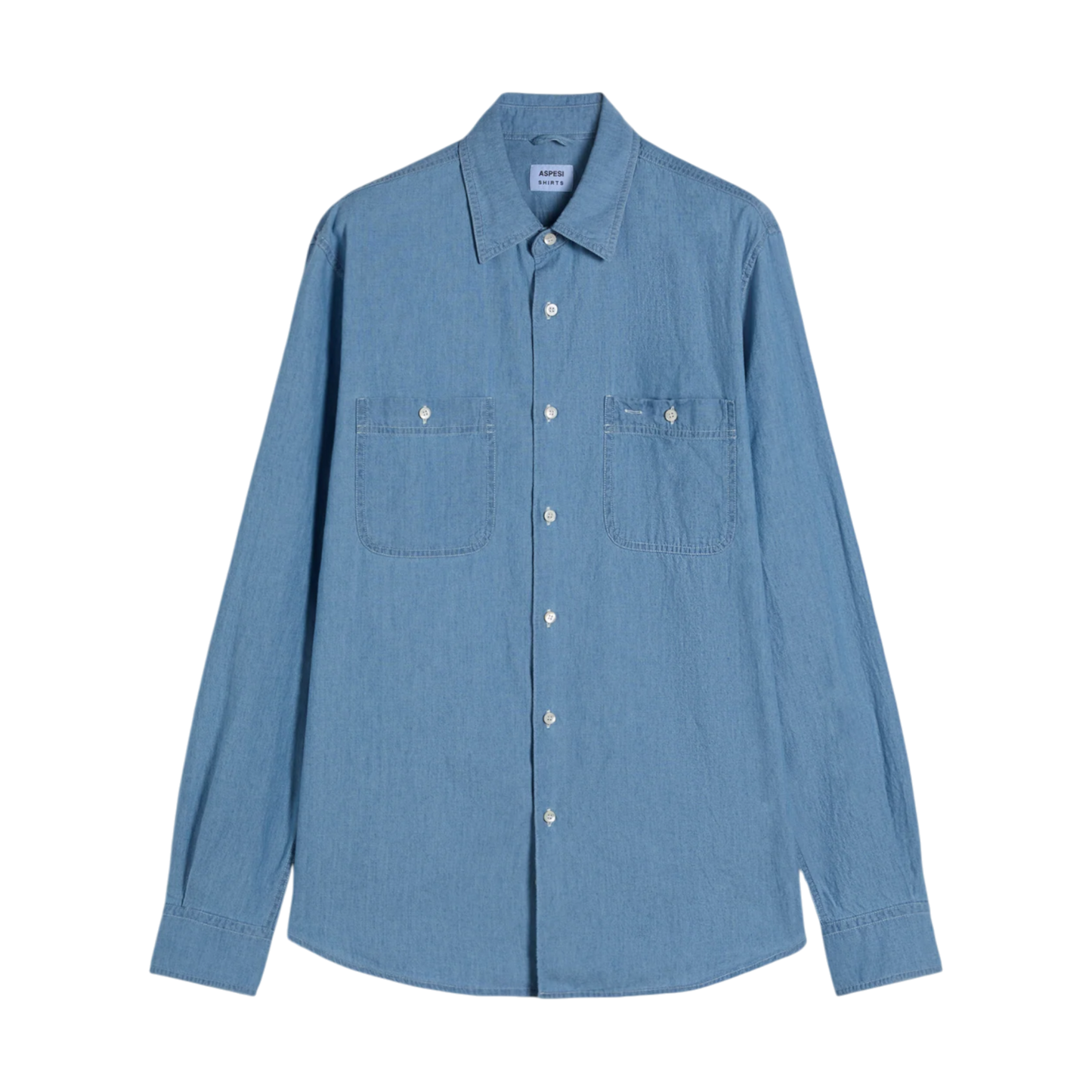 ASPESI Sedici Hemd aus japanischer Baumwolle in Light Denim - UNIT Hamburg