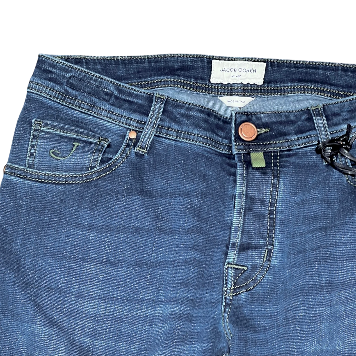 Jacob Cohën, NICK SLIM, moss label, medium blue - UNIT Hamburg