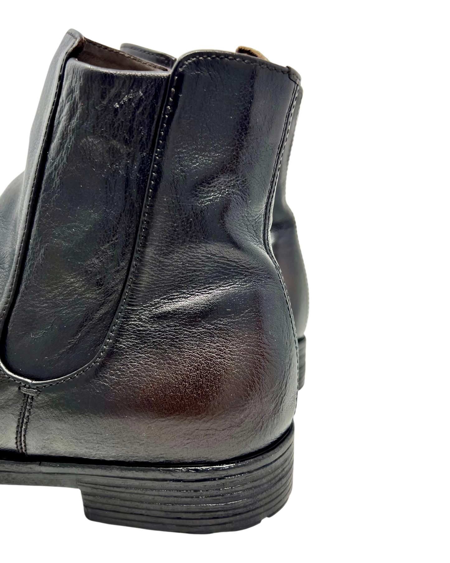 Officine Creative Chelsea Zip Boot Patina, schwarzbraun