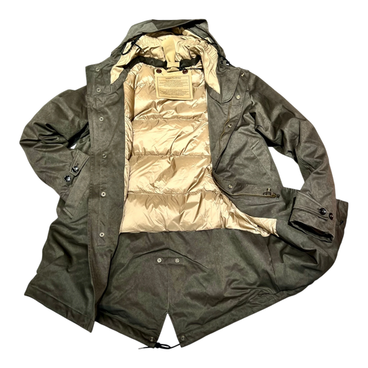 Ten c, Core Down Parka aus OJJ mit Daunenfüllung, oliv - UNIT Hamburg