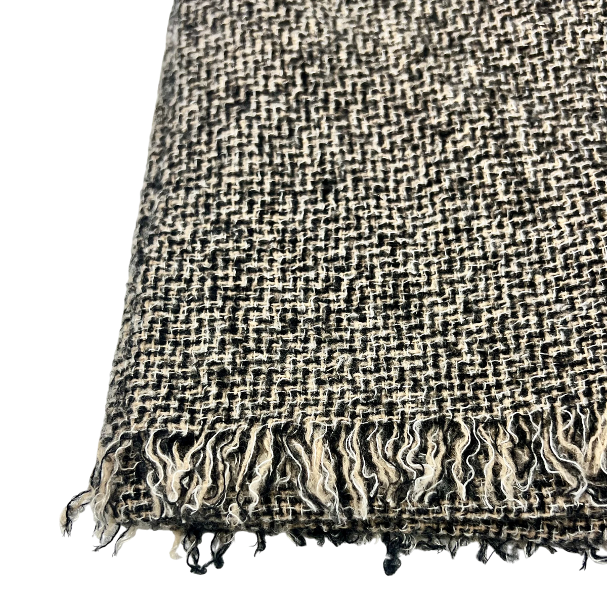 Faliero Sarti New Alberto Schal Beige-Schwarz - UNIT Hamburg