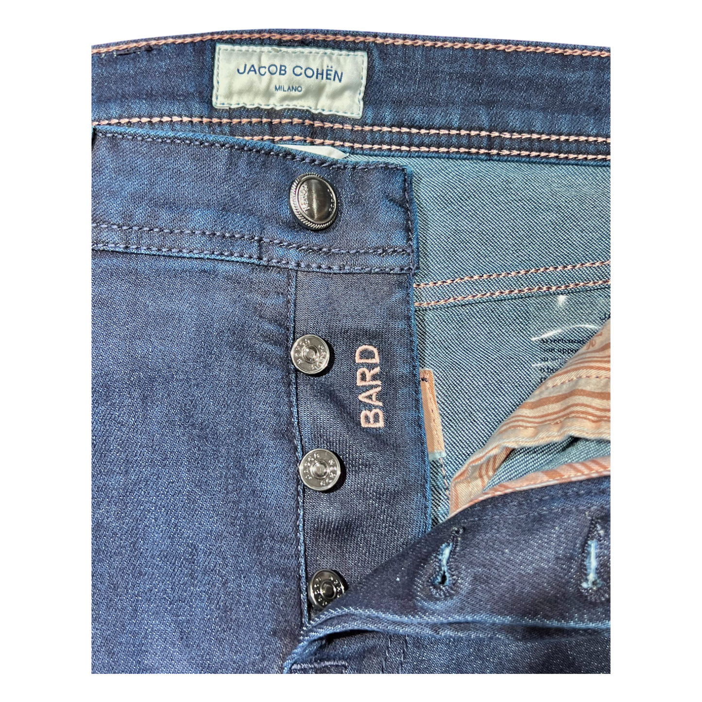 Jacob Cohën, BARD, navy label dark indigo - UNIT Hamburg