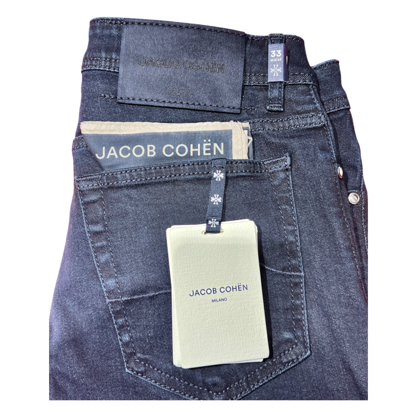 Jacob Cohën, BARD, navy label dark indigo - UNIT Hamburg