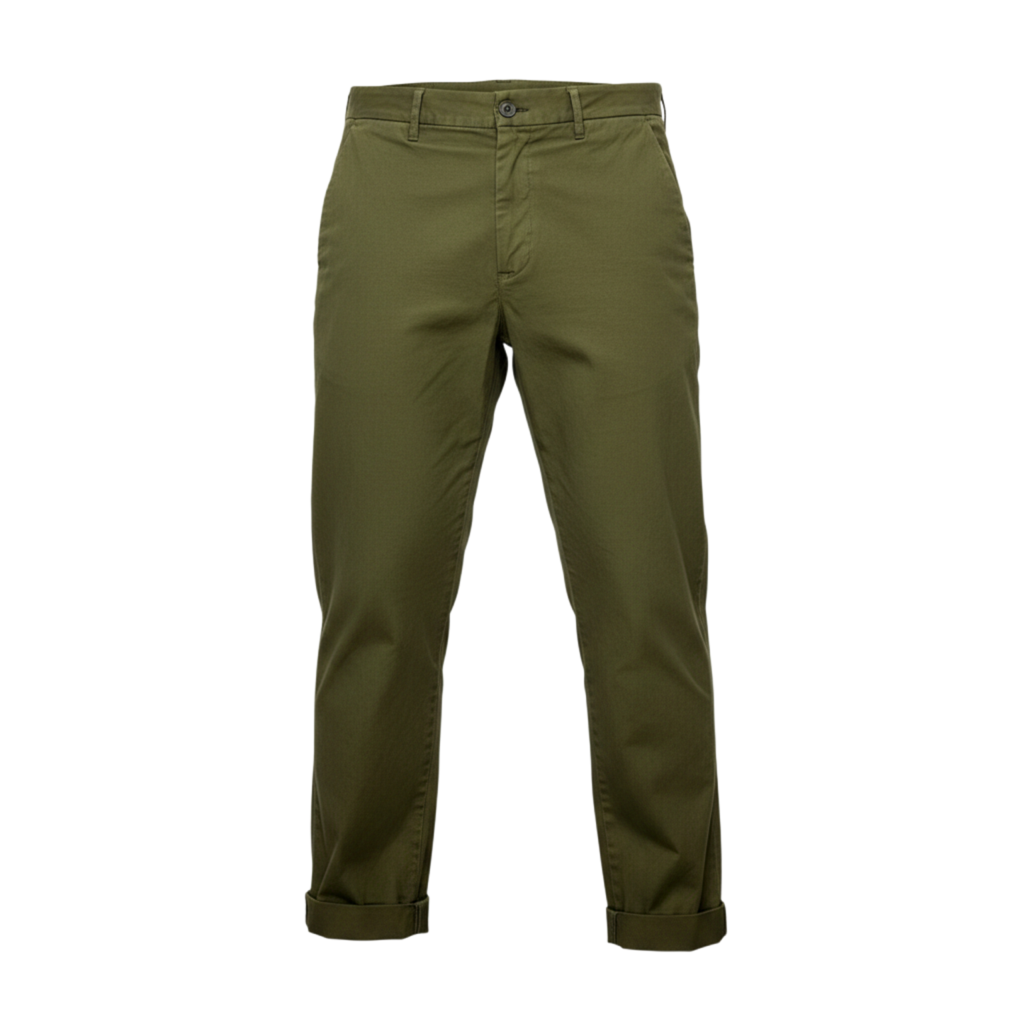 Never Laundry Il Pinces – Cotton Gabardine Hose, olivgrün