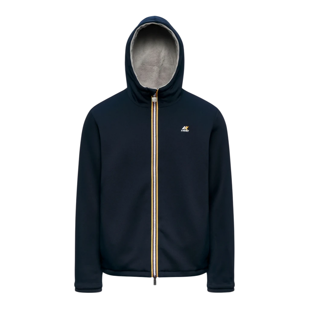 K-Way, Jack Wendejacke in Blue Depth und Grey Mist