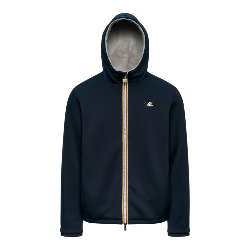 K-Way, Jack Wendejacke in Blue Depth und Grey Mist