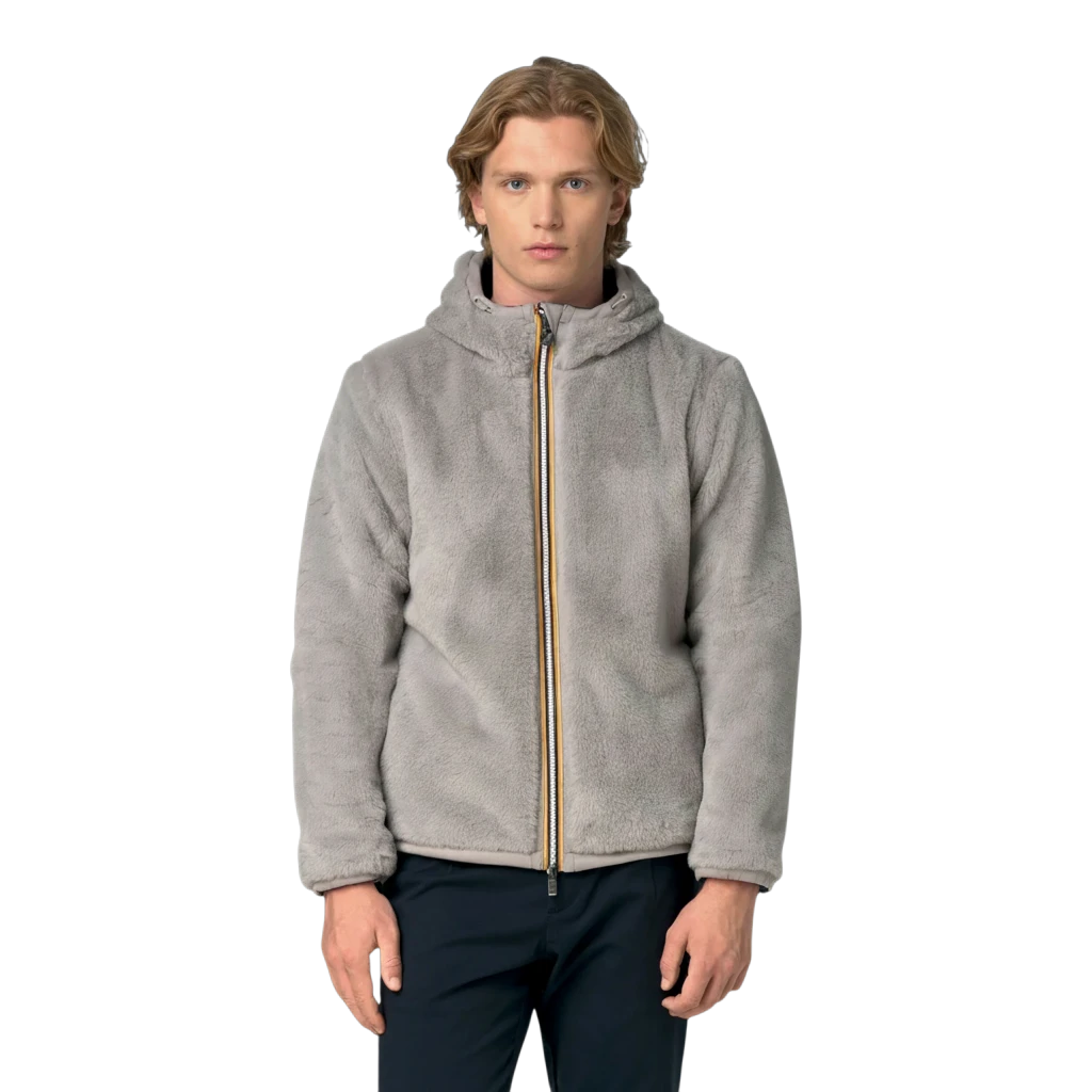 K-Way, Jack Wendejacke in Blue Depth und Grey Mist