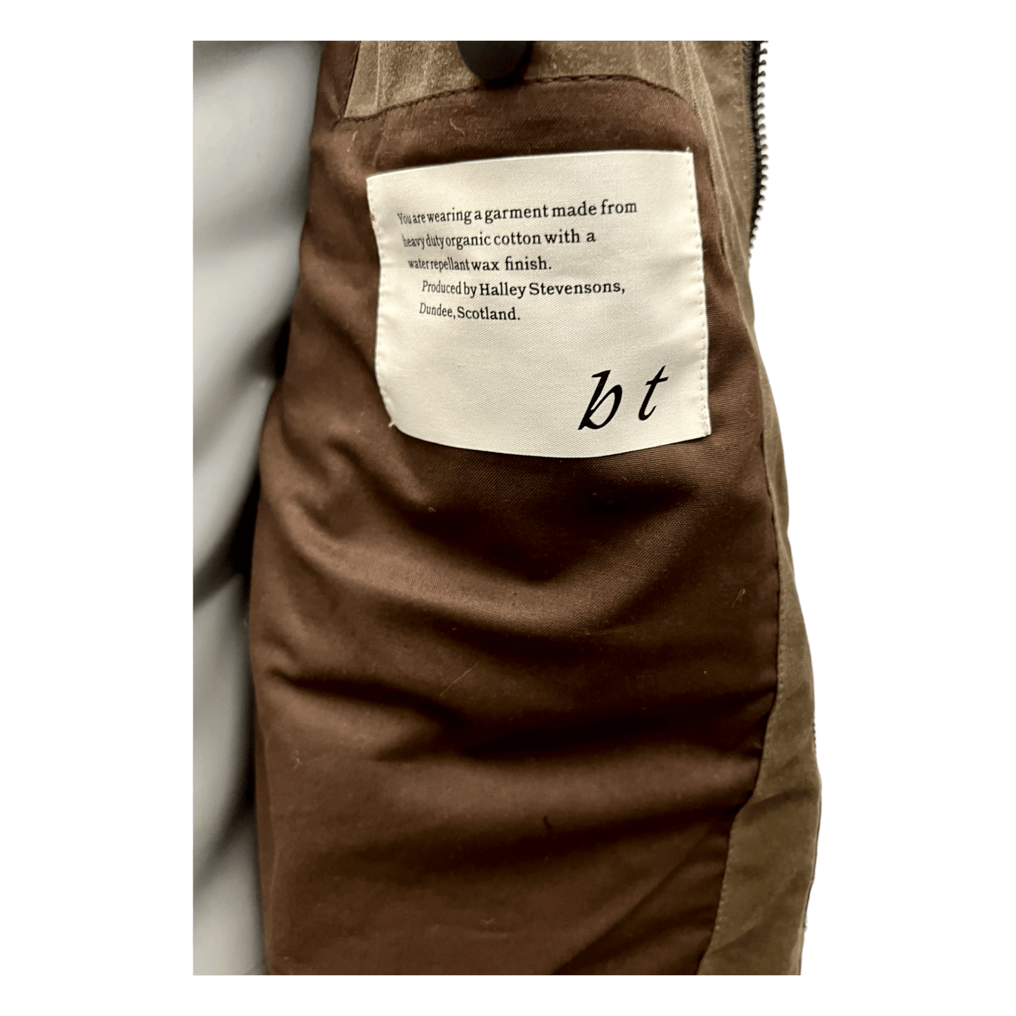 UNIT Hamburg - Brixtol Textiles, Carter, kurze Wachsjacke, dunkelbeige - Brixtol Textiles