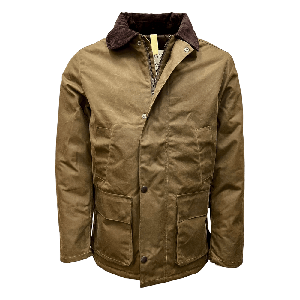 UNIT Hamburg - Brixtol Textiles, Curtis, Wachsjacke, dunkelbeige - Brixtol Textiles