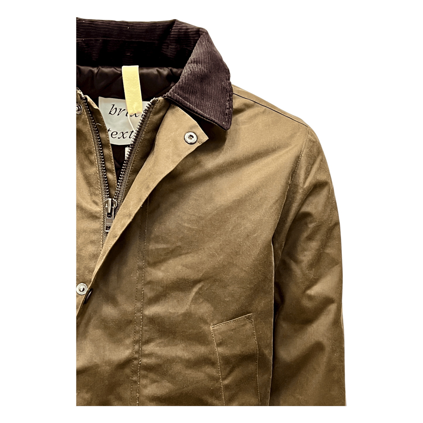 UNIT Hamburg - Brixtol Textiles, Curtis, Wachsjacke, dunkelbeige - Brixtol Textiles