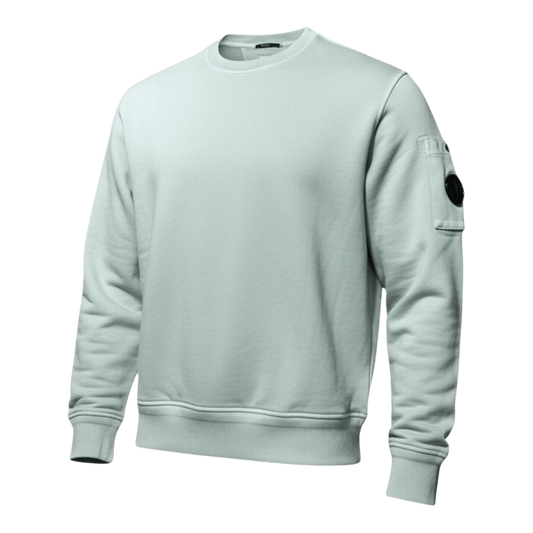 UNIT Hamburg - C.P. Company Diagonal Crew Neck Resist Dyed Sweat, mint - C.P. Company