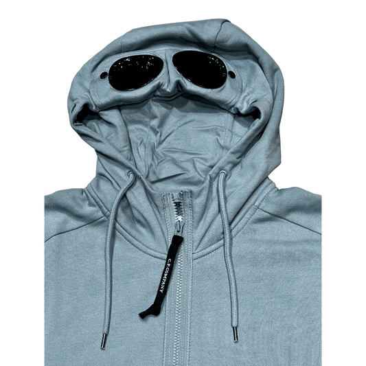 UNIT Hamburg - C.P. Company Goggle Jacket – Diagonal Fleece silver blue - C.P. Company